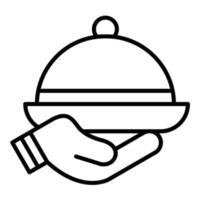 Concession Catering Line Icon vector