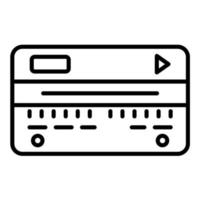 Credit Card Line Icon vector