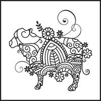 Vector illustration decorative Animal on white background