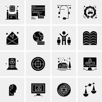 16 Business Universal Icons Vector Creative Icon Illustration to use in web and Mobile Related project