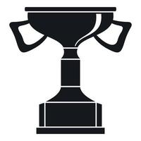 Cup for victory icon, simple style vector