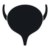 Bladder icon, simple style vector