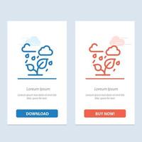 Green Trees Cloud Leaf  Blue and Red Download and Buy Now web Widget Card Template vector