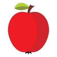 icono de manzana, estilo plano vector