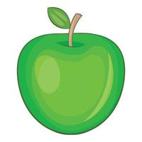 icono de manzana, estilo de dibujos animados vector