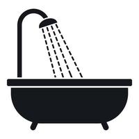 Shower icon, simple style vector