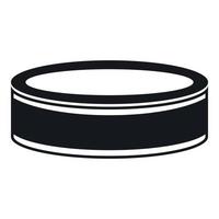 Puck icon, simple style vector