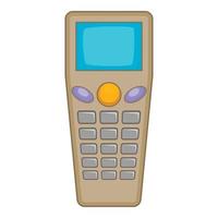 Remote control tool icon, cartoon style vector