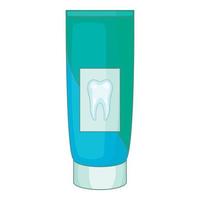 Toothpaste icon, cartoon style vector