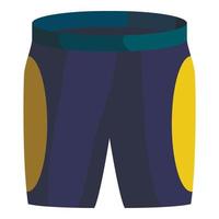 pantalones cortos para icono de ciclista, estilo isométrico vector