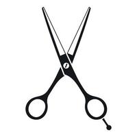Scissors icon, simple style vector
