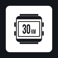 Speedometer for bike icon, simple style vector