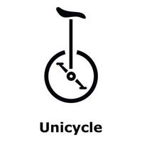 Unicycle icon, simple style vector