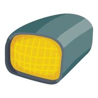 Bicycle head lamp icon, isometric style vector