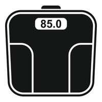 Smart scales device icon, simple style vector