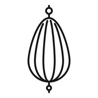 Elastic punch bag icon, outline style vector
