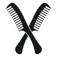 Combs icon, simple style vector