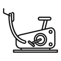 Fitness exercise bike icon, outline style vector