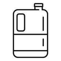 Fertilizer canister icon, outline style vector