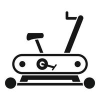 Workout exercise bike icon, simple style vector