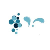 Water drops, splashes, bubbles, hand drawn vector