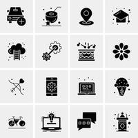 16 Business Universal Icons Vector Creative Icon Illustration to use in web and Mobile Related project