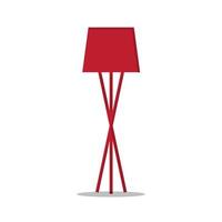 Furniture chandelier, floor and table lamp in flat cartoon style. A set of lamps on a white background. Chandeliers, illuminator, flashlight - elements of a modern interior. Vector illustration.