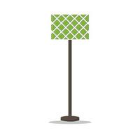 Furniture chandelier, floor and table lamp in flat cartoon style. A set of lamps on a white background. Chandeliers, illuminator, flashlight - elements of a modern interior. Vector illustration.