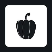 Bell pepper icon, simple style vector