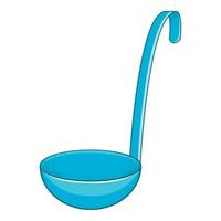 Ladle icon, cartoon style vector