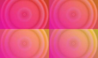 four sets of yellow, orange and pink abstract background. modern, simple and color style. use for homepage, backgdrop, wallpaper, poster, banner or flyer vector