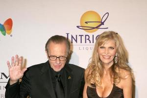 Larry King and wife Shawn Clive Davis Annual Pre-Grammy Party Beverly Hilton Hotel Los Angeles, CA February 9, 2008 photo