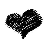 Sketch Scribble Heart. Hand drawn Pencil Scribble Hearts. Vector illustration.