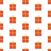 Seamless pattern with gift boxes. Vector illustration.