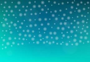 Winter background with falling snow and snowflakes. Merry Christmas and Happy New Year background. Vector illustration.