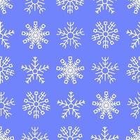 Seamless background with snowflakes. Christmas and New Year decoration elements. Vector illustration.