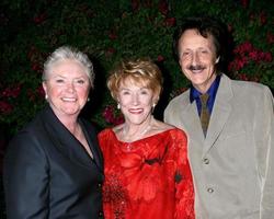 Susan Flannery, Jeanne Cooper, and Michael Logan at a private 80th Birthday party for Jeanne Cooper hosted by Lee Bell at her home in Beverly Hills, CA on October 23, 2008 photo