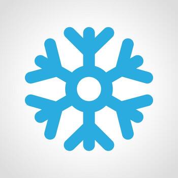 icono del tiempo de copo de nieve. icono meteorológico multicolor sobre fondo blanco. ilustración vectorial vector