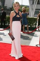 Sarah Chalke arriving at the Creative Primetime Emmy Awards at the Nokia Theater, in Los Angeles, CA on September 13, 2008