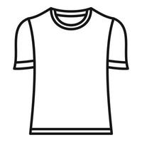 icono de camiseta de fútbol de brasil, estilo de esquema vector