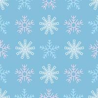 Seamless background with snowflakes. Christmas and New Year decoration elements. Vector illustration.