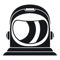 Space helmet icon, simple style vector