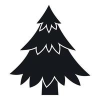 Coniferous tree icon, simple style vector