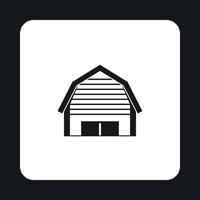 Barn icon in simple style vector