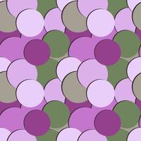 Abstract seamless pattern with colored random round painted circles and shadow vector