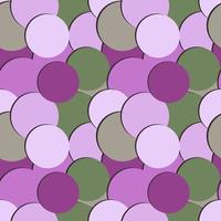 Abstract seamless pattern with colored random round painted circles and shadow vector