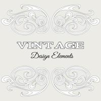 Vintage frame with abstract branches. Page decoration element vector