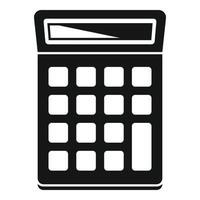 University calculator icon, simple style vector