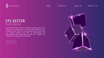 Blue Purple Web Design Gradient Abstract Background EPS 10 Vector For Website, Landing Page, Home Page, Web Page