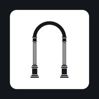 Arch with classic design icon, simple style vector